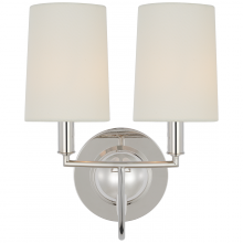 Visual Comfort & Co. Signature Collection RL TOB 2068PN-L - Elkins Double Sconce