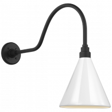 Visual Comfort & Co. Signature Collection RL TOB 2802MBK/S10-WHT - Academy 23" Flynn Barn Light