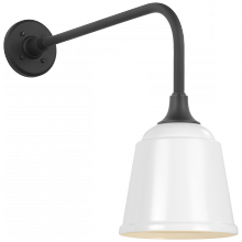 Visual Comfort & Co. Signature Collection RL TOB 2809MBK/S5-WHT - Academy 20" Rex Barn Light