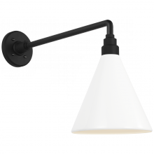 Visual Comfort & Co. Signature Collection RL TOB 2812MBK/S10-WHT - Academy 17.5" Mack Barn Light