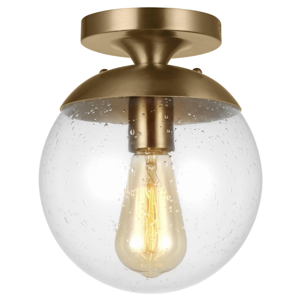 Leo - Hanging Globe One Light Wall / Ceiling Semi-Flush Mount