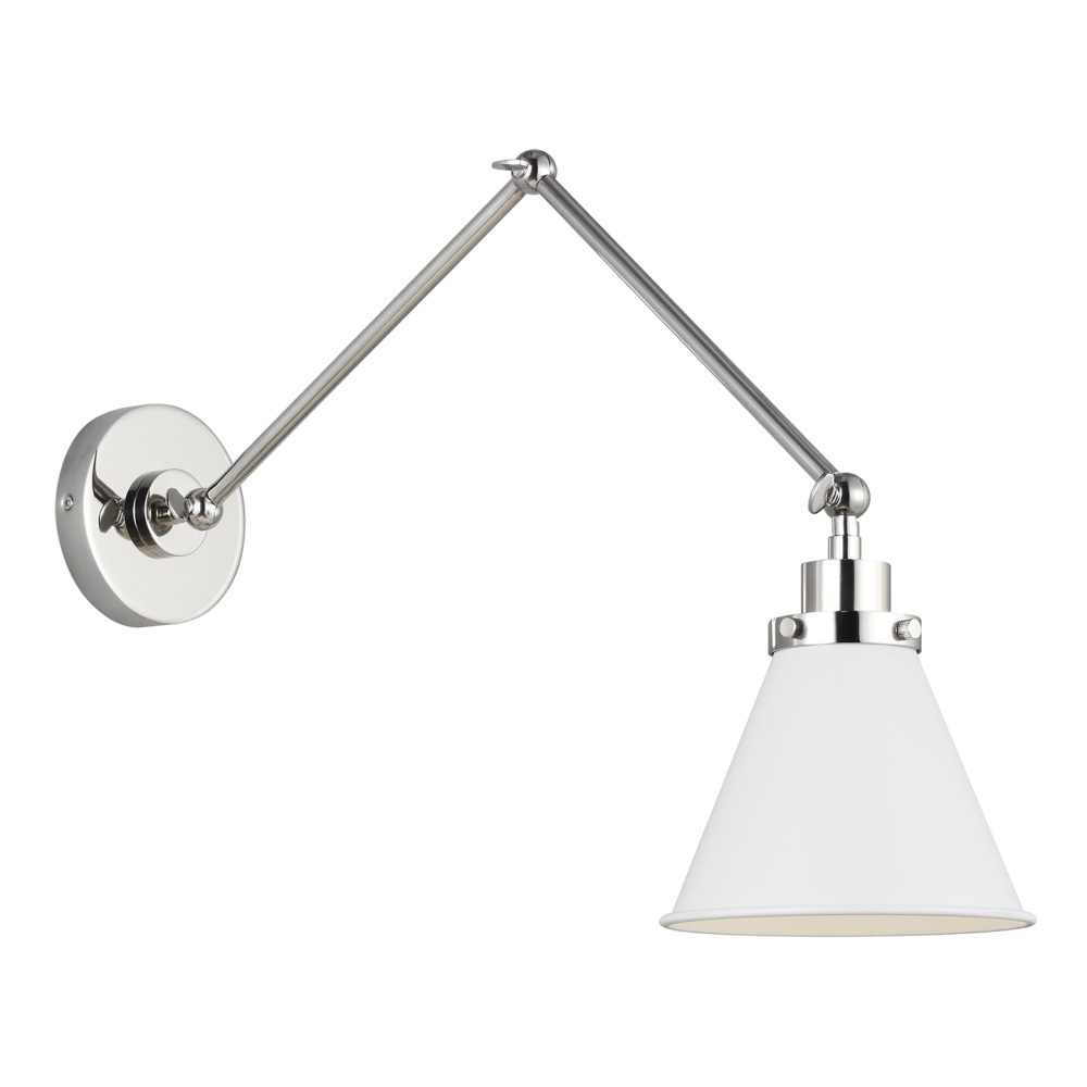 Wellfleet Double Arm Cone Task Sconce