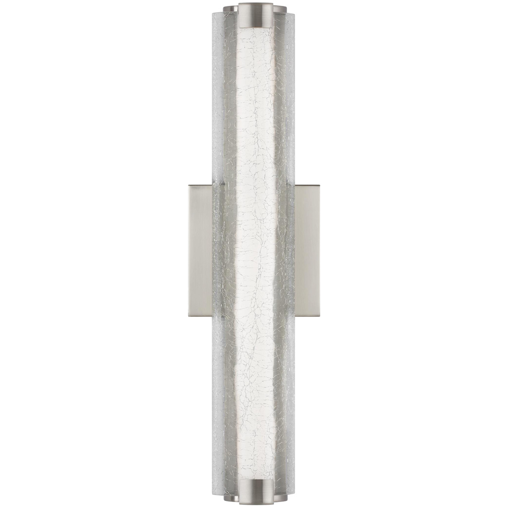 Cutler 18" Crackle Glass LED Sconce